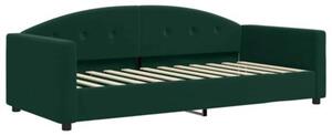 Sofa rozsuwana, ciemnozielona, 90x200 cm, aksamit