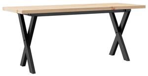 Stolik kawowy z nogami w kształcie litery x, 110x40x45,5 cm