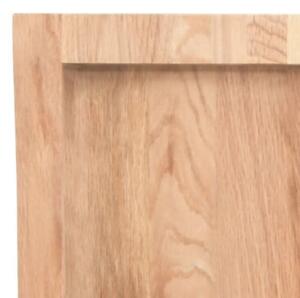 Półka, brązowa, 40x30x(2-6) cm, lakierowane lite drewno dębowe
