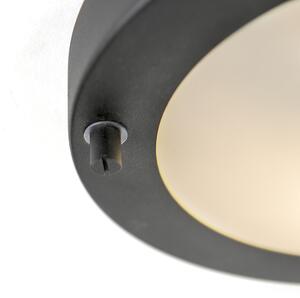 Zewnetrzna Nowoczesny Plafon / Lampy sufitowe czarny 18cm IP44 - Yuma Oswietlenie zewnetrzne