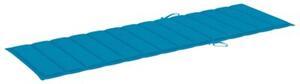 Ogrodowy leżak z poduszką, lite drewno akacjowe