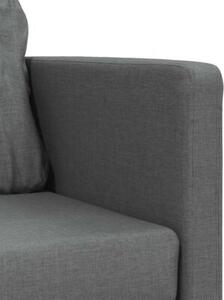 Sofa podÅogowa 2-w-1, ciemnoszara, 112x174x55 cm, tkanina