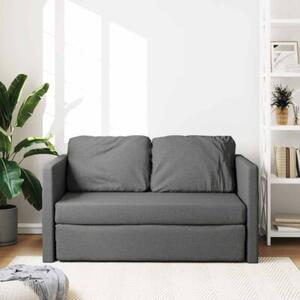 Sofa podÅogowa 2-w-1, ciemnoszara, 112x174x55 cm, tkanina
