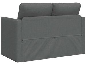 Sofa podÅogowa 2-w-1, ciemnoszara, 112x174x55 cm, tkanina