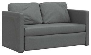 Sofa podÅogowa 2-w-1, ciemnoszara, 112x174x55 cm, tkanina