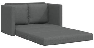 Sofa podÅogowa 2-w-1, ciemnoszara, 112x174x55 cm, tkanina