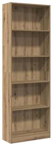 Regał na książki artisian oak 60x24x176 cm drewno konstrukcyjne