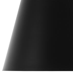 Lampa sufitowa czarna metalowa w stylu retro tradycyjna Fluvia Beliani