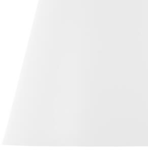 Lampa sufitowa biała metalowa w stylu retro tradycyjna Fluvia Beliani
