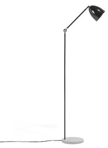 Lampa stojąca czarna nowoczesna regulowane ramię betonowa podstawa 165 cm Chanza Beliani