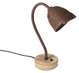 Rustykalna lampa stołowa rdza brązowy - Rax Oswietlenie wewnetrzne