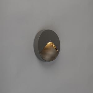 Zewnetrzna Nowoczesny okrągły Kinkiet / Lampa scienna zewnętrzny z diodami LED - Pod Oswietlenie zewnetrzne