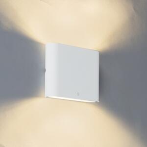 Zewnetrzna Kinkiet / Lampa scienna zewnętrzny biały 11.5cm LED IP65 - Batt Oswietlenie zewnetrzne