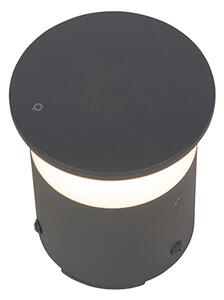 Zewnetrzna Nowoczesna lampa zewnętrzna ciemnoszara w tym LED - Bar Oswietlenie zewnetrzne