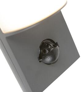 Zewnetrzna Nowoczesny Kinkiet / Lampa scienna zewnętrzny antracyt czujnik ruchu/zmierzchu LED - Harry Oswietlenie zewnetrzne