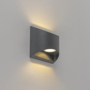 Zewnetrzna Nowoczesny Kinkiet / Lampa scienna zewnętrzny ciemnoszary, w tym LED IP54 - Mal Oswietlenie zewnetrzne
