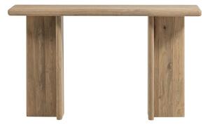 Konsola z litego drewna mango w jasnym naturalnym kolorze 40x80 cm Ato – WOOOD