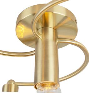 Lampa sufitowa Art Deco, mosiądz 4-punktowa - Facile Oswietlenie wewnetrzne