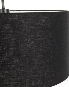 Lampa wisząca czarna klosz czarny 50cm - Combi Oswietlenie wewnetrzne