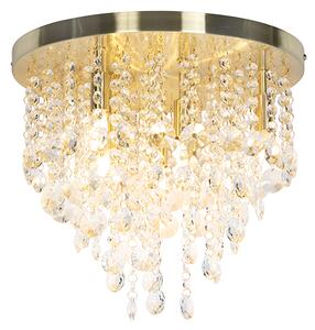 Klasyczna lampa sufitowa złoty / mosiądz 35 cm - Medusa Oswietlenie wewnetrzne