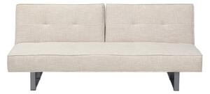 Sofa rozkładana kanapa z funkcją spania beżowa Dublin Beliani