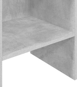 Regał na książki, szarość betonu, 40x35x180 cm