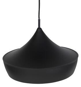 Skandynawska lampa wisząca czarna ze złotym 3-źródła światła 100cm - Depeche Oswietlenie wewnetrzne