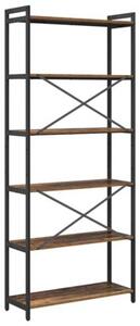 Półka na książki stare drewno 80 x 30 x 189,5 cm