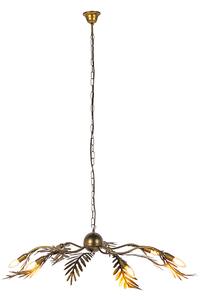 Lampa wisząca vintage złota 6-źródeł światła - Botanica Oswietlenie wewnetrzne