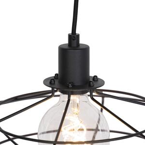 Lampa wisząca vintage czarna 37 cm - Laurent Oswietlenie wewnetrzne