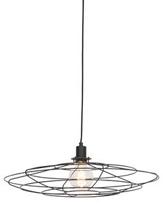 Vintage lampa wisząca czarna 60 cm - Laurent Oswietlenie wewnetrzne