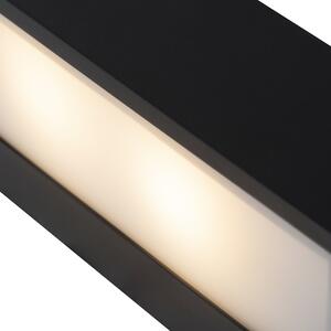 Designerski Kinkiet / Lampa scienna podłużny czarny 25cm - Houx Oswietlenie wewnetrzne