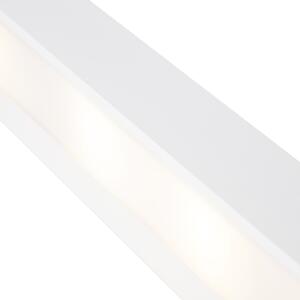 Designerski Kinkiet / Lampa scienna podłużny biały 60cm - Houx Oswietlenie wewnetrzne