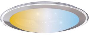 Aigostar B.V. Aigostar - ściemnialna lampa sufitowa LED/30W/230V 2700-6500K śr. 42,9 cm chrom + pilot AI2040