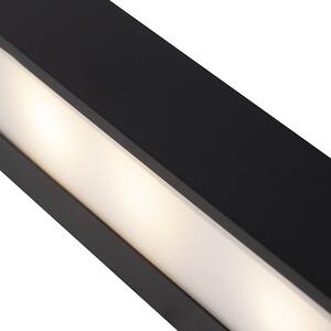 Designerski Kinkiet / Lampa scienna podłużny czarny 35cm - Houx Oswietlenie wewnetrzne