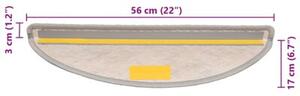 Samoprzylepne nakÅadki na schody 15 szt., 56x17x3 cm, platynowe