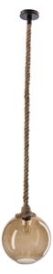 Candellux Lampa wisząca na przewodzie SHEDON 1xE27/40W/230V dymowo-beżowa CA1124