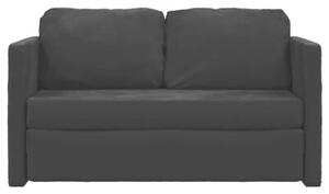 Sofa podÅogowa 2-w-1, czarna, 122x204x55 cm, aksamit