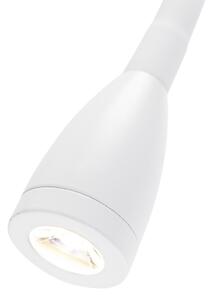 Nowoczesna elastyczna lampa ścienna biała LED - Flex Oswietlenie wewnetrzne