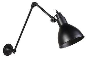 Przemysłowy Kinkiet / Lampa scienna czarny regulowany - Wye Oswietlenie wewnetrzne