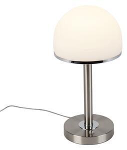 Vintage lampa stołowa stal zawiera LED dotykowa - Bauhaus Oswietlenie wewnetrzne