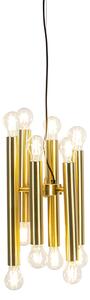 Lampa wisząca Art Deco złota 12-punktowa - Tubi Oswietlenie wewnetrzne