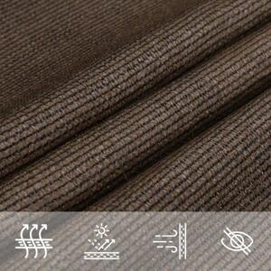 Żagiel przeciwsłoneczny, 160 g/m², brązowy, 2,5x3,5 m, hdpe