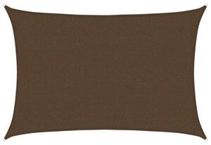Żagiel przeciwsłoneczny, 160 g/m², brązowy, 2,5x3,5 m, hdpe