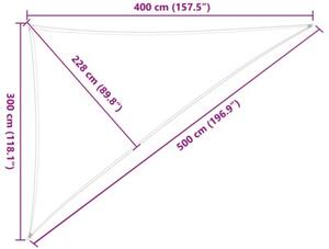 Zewnętrzny żagiel przeciwsłoneczny 3 x 4 x 5 m