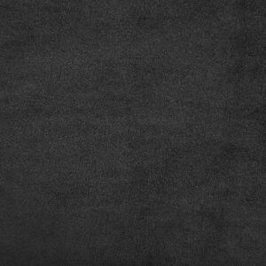 Szezlong pikowany tapicerowany welurowy lewostronny czarny Nimes Beliani