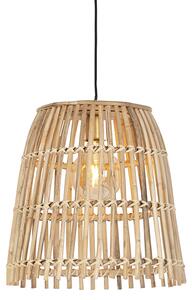 Rustykalna lampa wisząca bambus 34 cm - Cane Bucket Oswietlenie wewnetrzne
