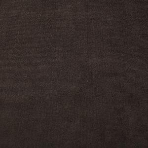 Szezlong pikowany tapicerowany welurowy prawostronny brązowy Nimes Beliani