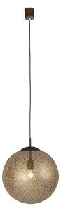 Rustykalna lampa wisząca rdza 40 cm - Kreta Oswietlenie wewnetrzne