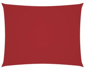 Prostokątny żagiel ogrodowy, tkanina oxford, 2,5x4 m, czerwony